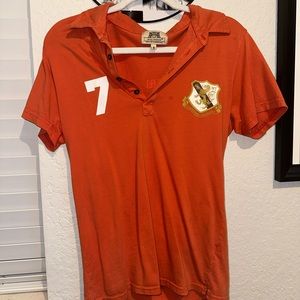 Juicy Couture Men’s “Malibu Beach” Crest Collared Polo Size Small